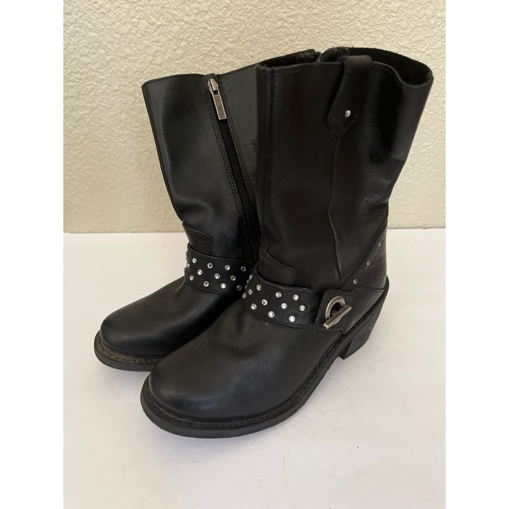 Harley Davidson Macie Studded Motorcycle Boots Women’s Size 6.5